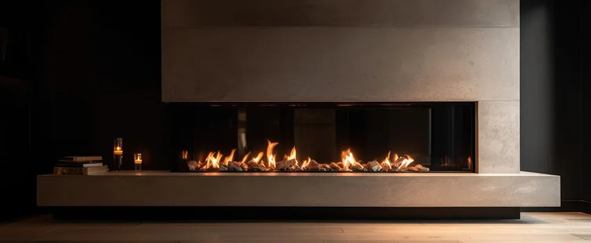 Gas Fireplace Ember Bed Design Services in Redding, California